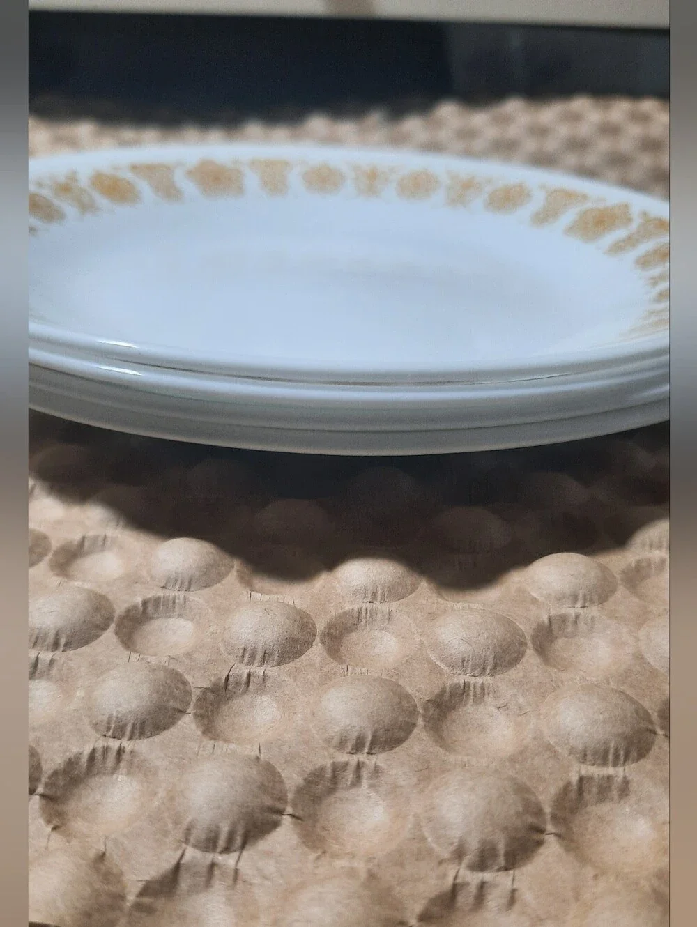Corelle Butterfly Gold Plates × 4